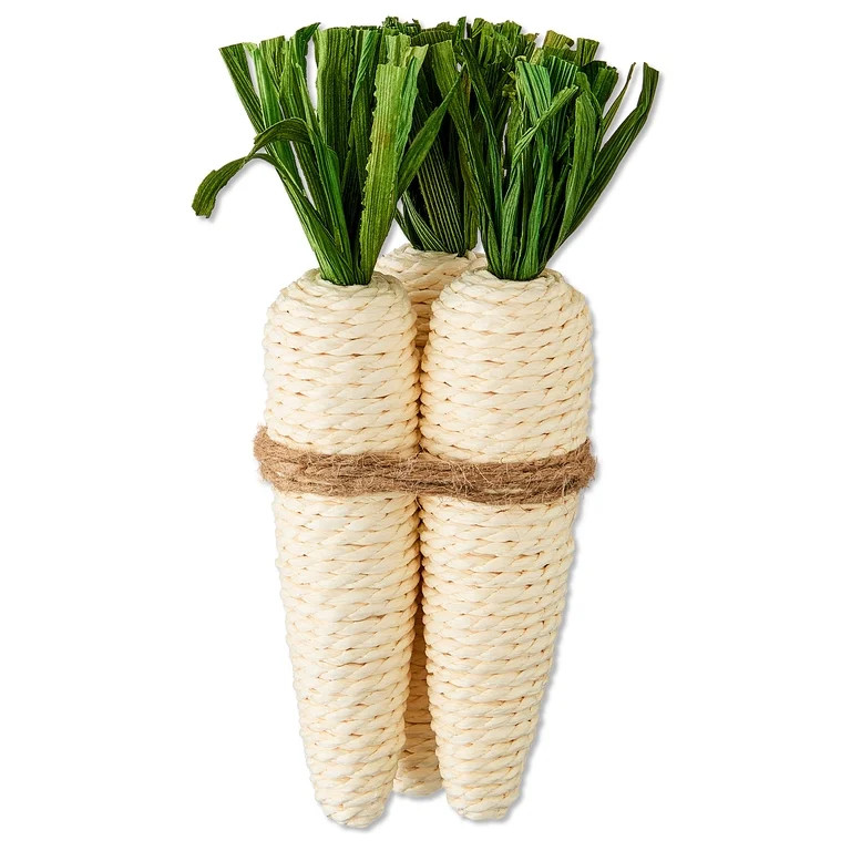 Paper Carrots Bundle Tabletop Decoration, White and Green, 8", Easter by Way To Celebrate | Walmart (US)
