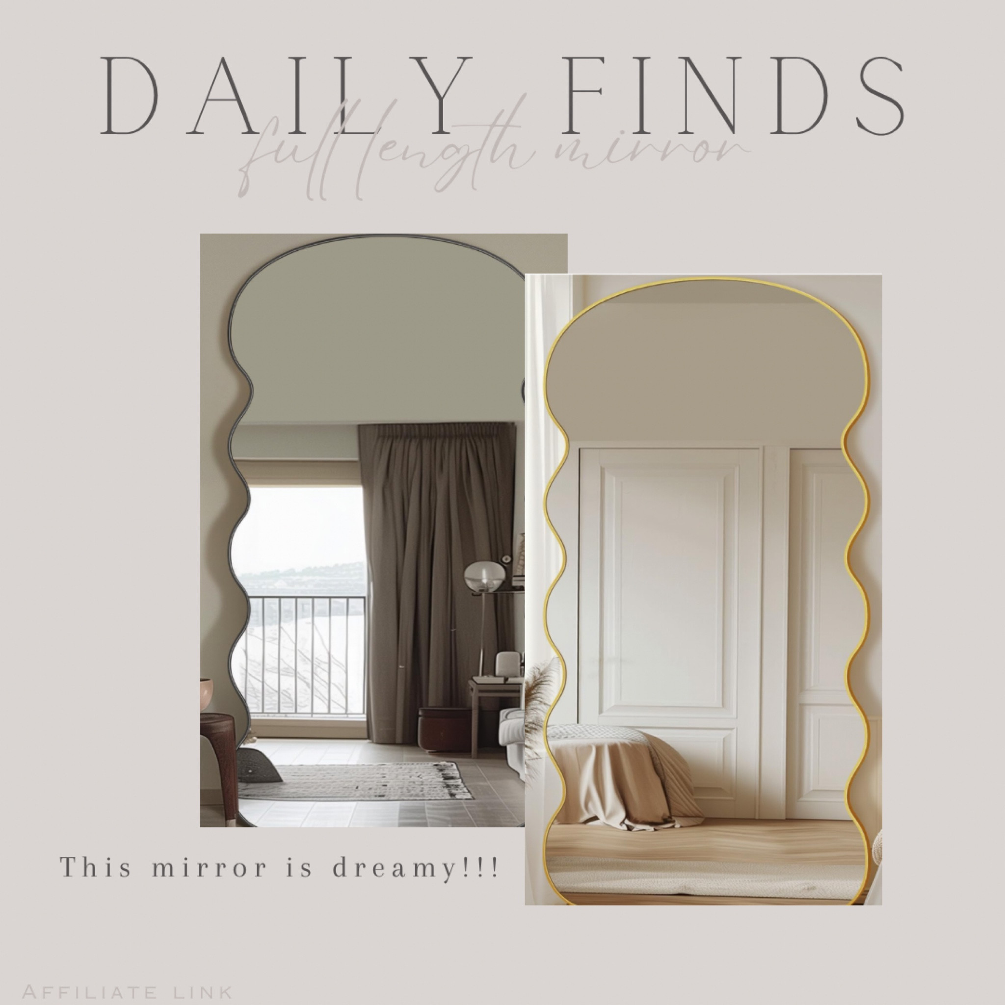 This mirror is so dreamy! Apply a $60 off coupon at checkout! 


Gold mirror, organic modern, home decor, floor mirror, neutral decor 


#amazon #amazonfinds 

#LTKHome