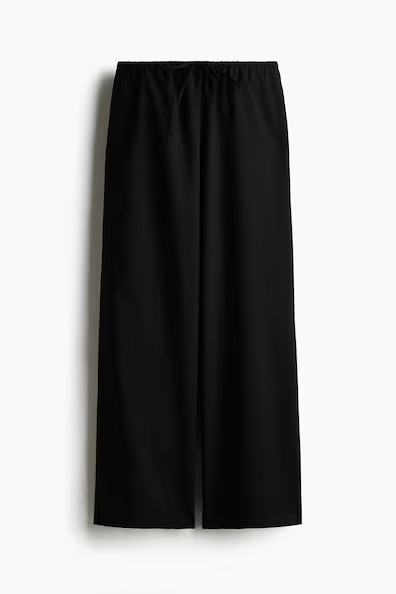 H & M - Twill Drawstring Pants - Black | H&M (US + CA)