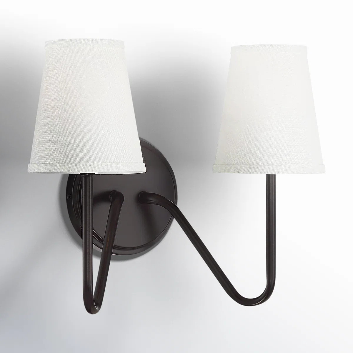 Roan 2 - Light Dimmable Armed Sconce in Oil Rubbed Bronze | Wayfair North America