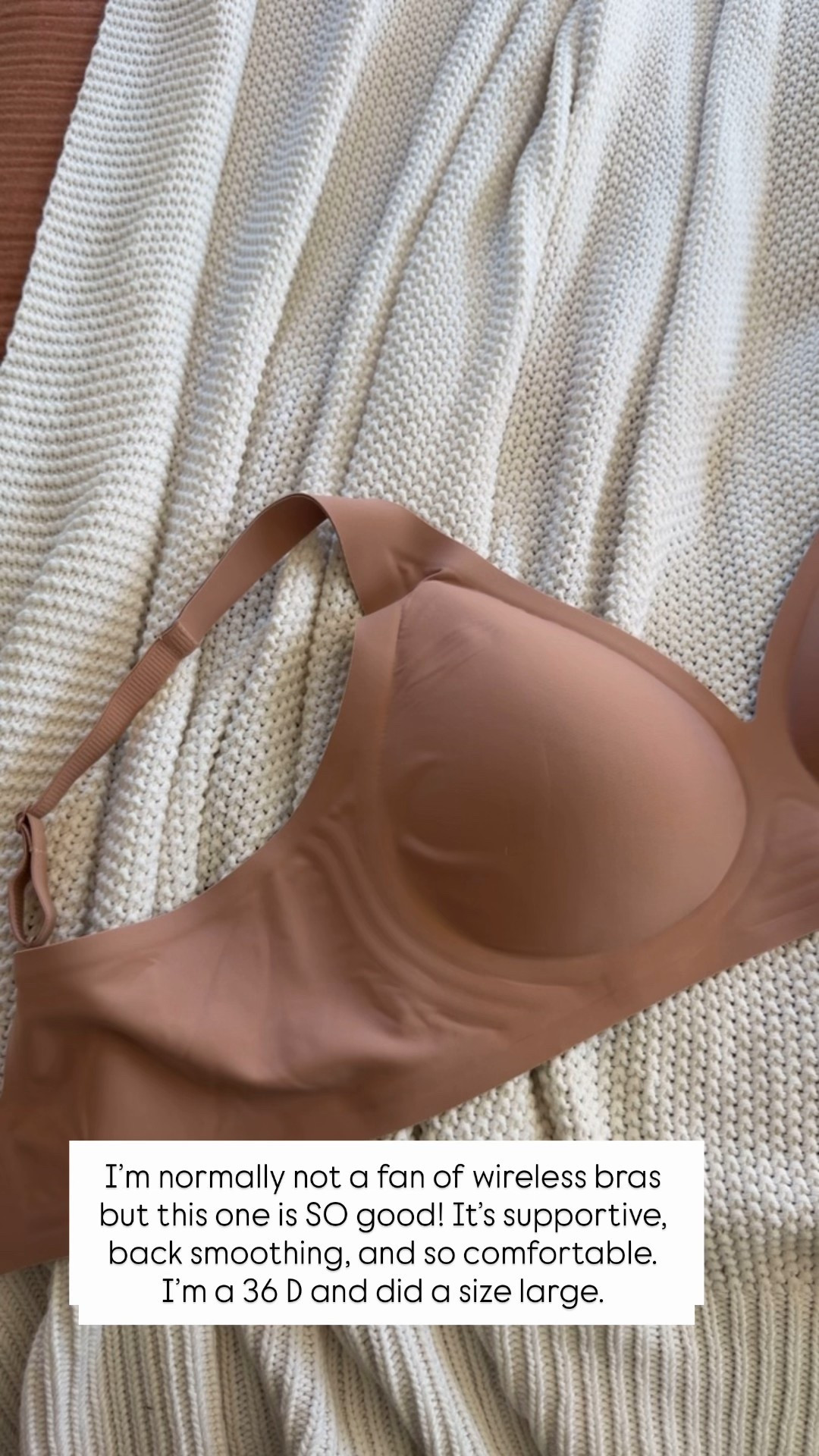 Love this wireless bra! It’s supportive, back smoothing, and so comfortable. I’m a 36 D and did a large. Lots of color options. 

#LTKOver40