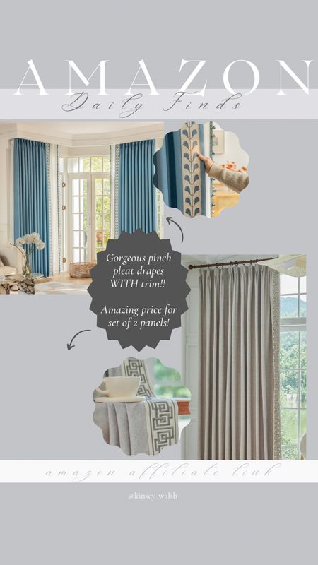 Amazon tape trim drapes!

#LTKFindsUnder100 #LTKHome #LTKStyleTip