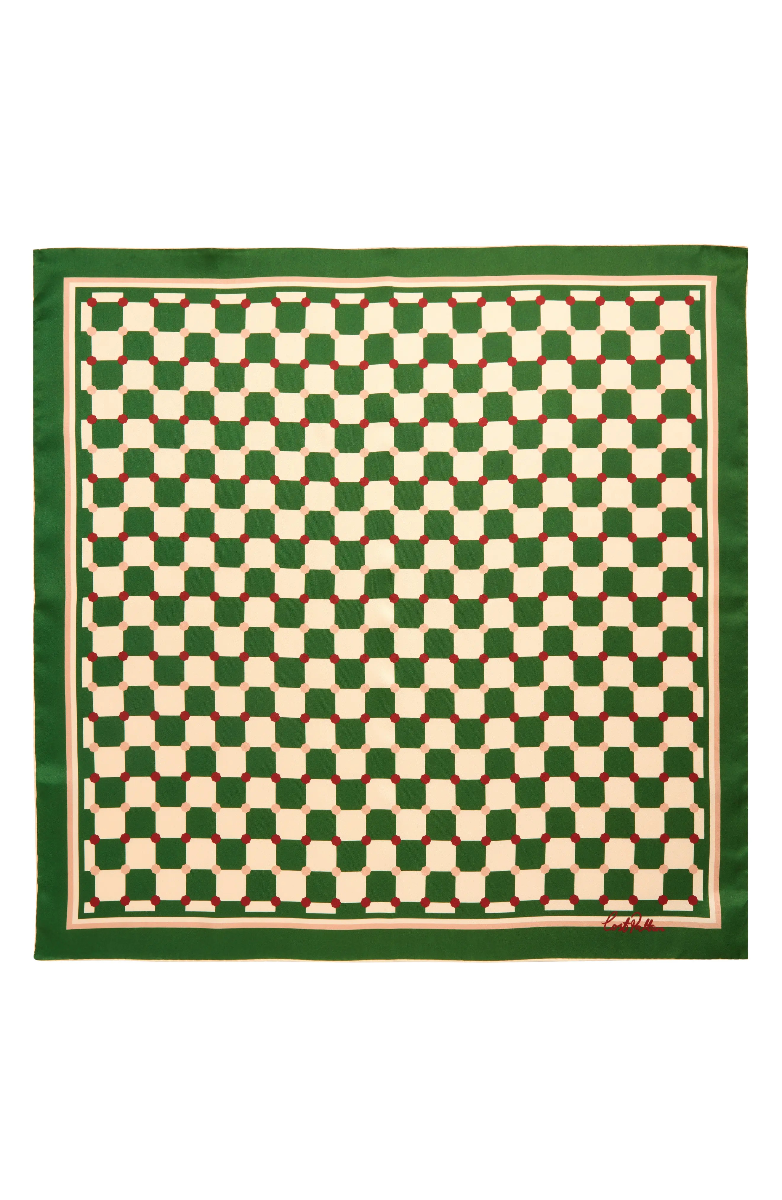 Checkerboard Silk Square Bandana | Nordstrom | Nordstrom