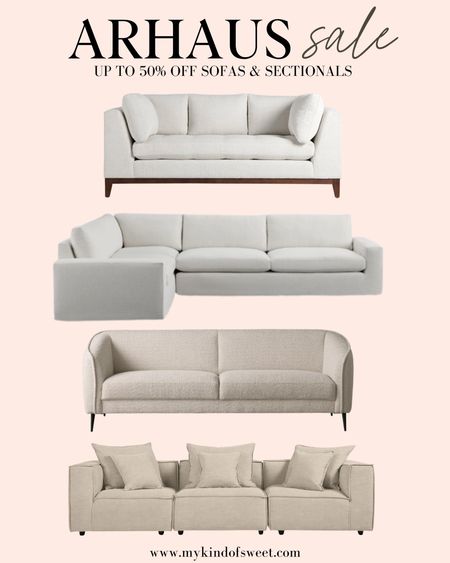 Up to 50% off sofas and sectionals at Arhaus! Perfect time to get a new couch if you are planning on a spring or summer refresh of your living room! 

#LTKSeasonal #LTKsalealert #LTKhome