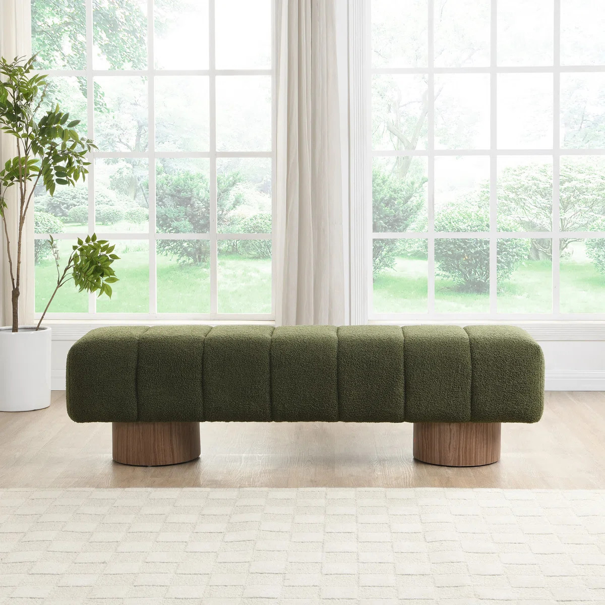 Reign Modern Upholstered Dining Bench | Wayfair North America