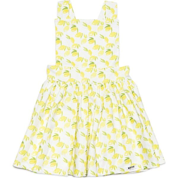 Pinafore Dress, Lemons | Maisonette