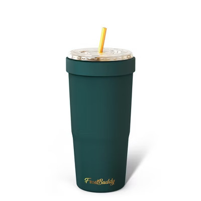 FrostBuddy To-Go Buddy Insulated Cup Holder | Fits All Sizes of Hot & Cold To-Go Cups | 32oz Stainless Steel Tumbler  Emerald | Target
