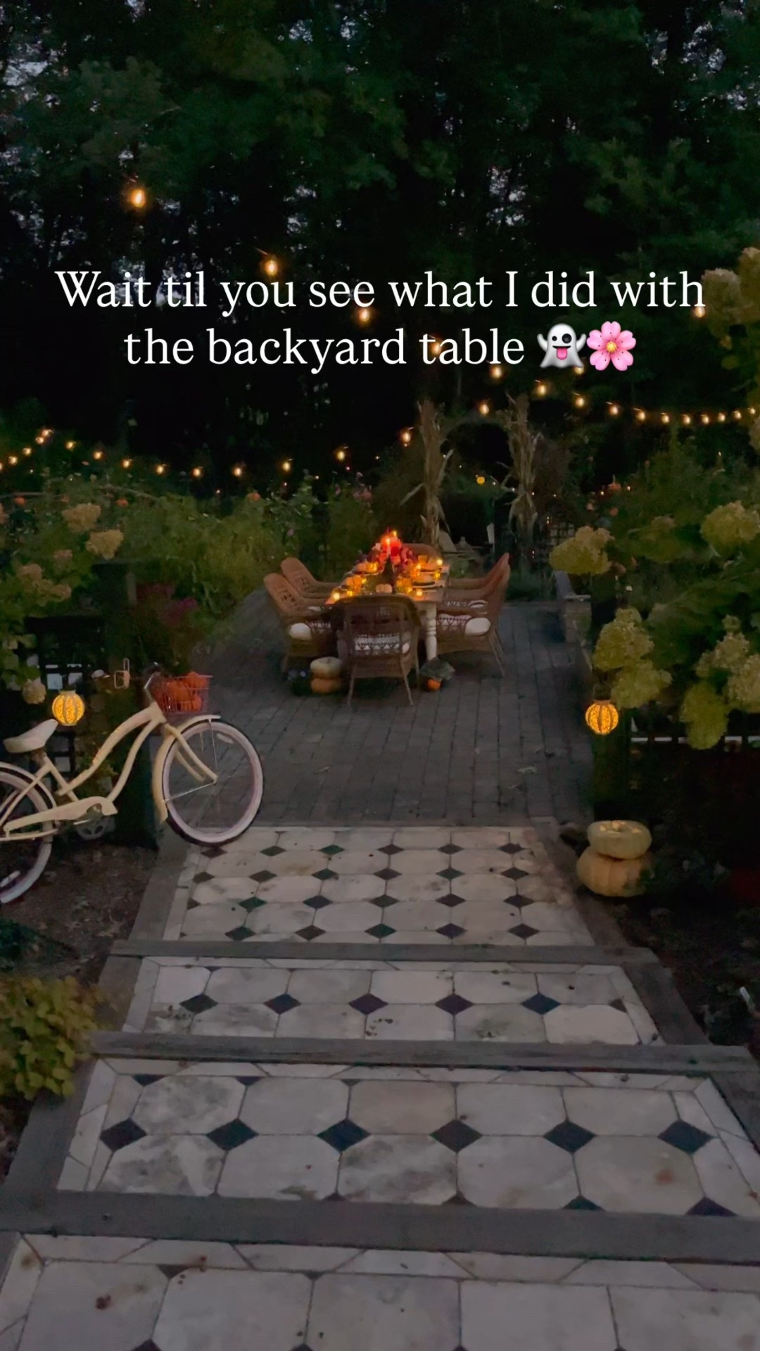 The perfect blend of cozy, spooky, and sophisticated for our autumn dinner. All the flowers are from my garden, which makes it even more special.

What do you think of this tablescape? I used floral vials to keep the creeping English ivy from wilting on the table! All cut from my garden. 🧙🌸

#LTKSeasonal #LTKHome #LTKHalloween