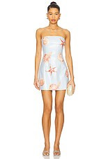 Runaway The Label Ibiza Mini Dress in Ice Blue Seashell Ombre from Revolve.com | Revolve Clothing (Global)