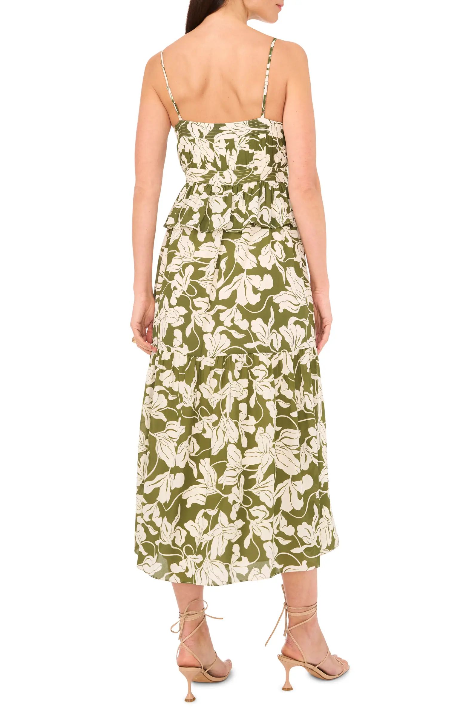 Parker The Lila Floral Tiered Midi Dress | Nordstrom | Nordstrom