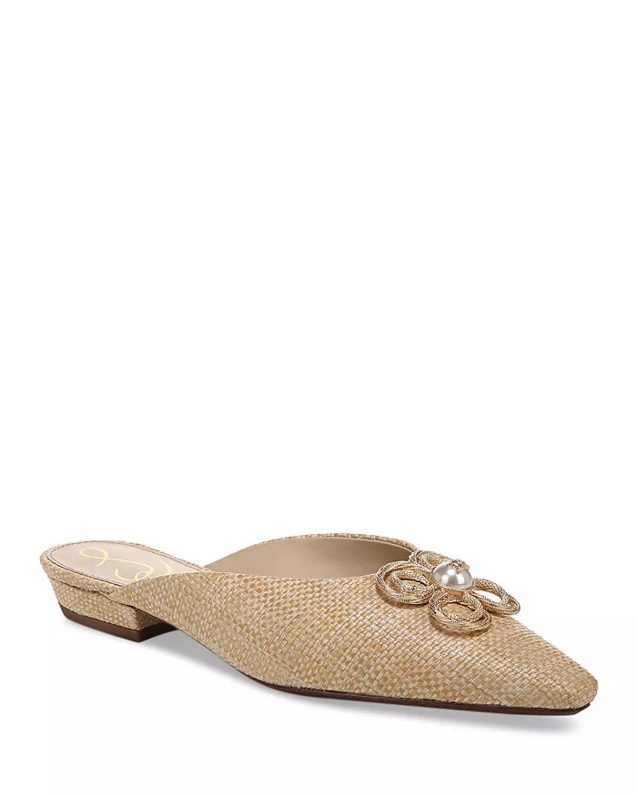 Women's Jayden Pointed Toe Embellished Mules | Bloomingdale's (US)