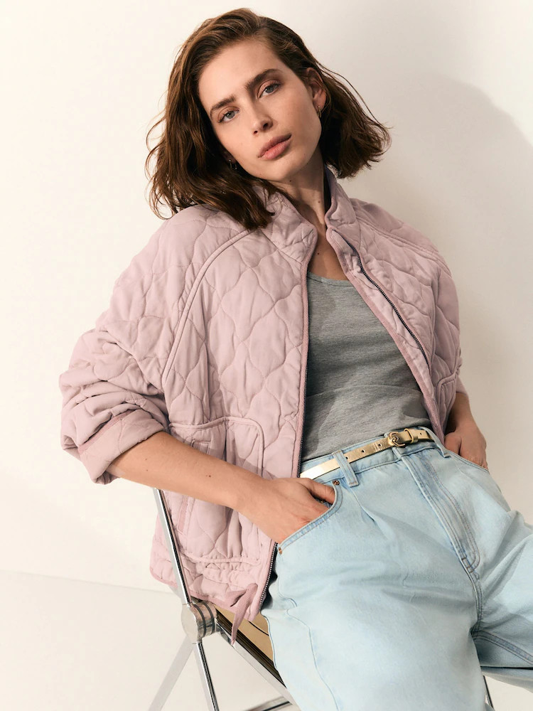 Pink Quilted Jacket | Next EU