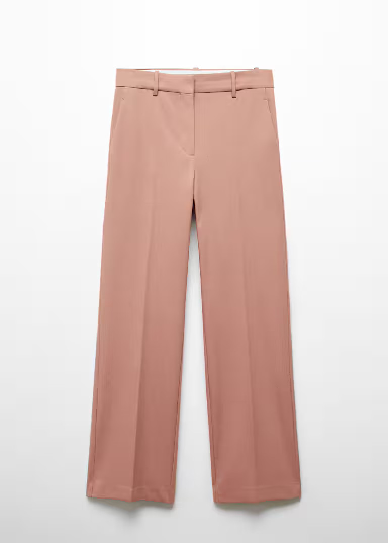 Rechte high-waist broek -  Dames | Mango Nederland | MANGO (NL)