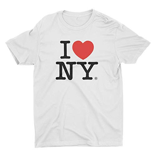 I Love NY Men's Unisex T-Shirt (White, Medium) | Amazon (US)