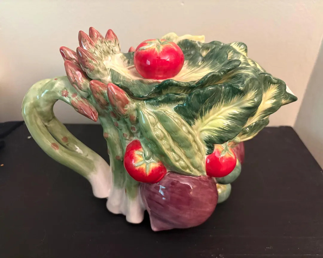 Vintage Fitz and Floyd Le Marche Ceramic Vegetable Teapot French Market Asparagus | Etsy (Global)
