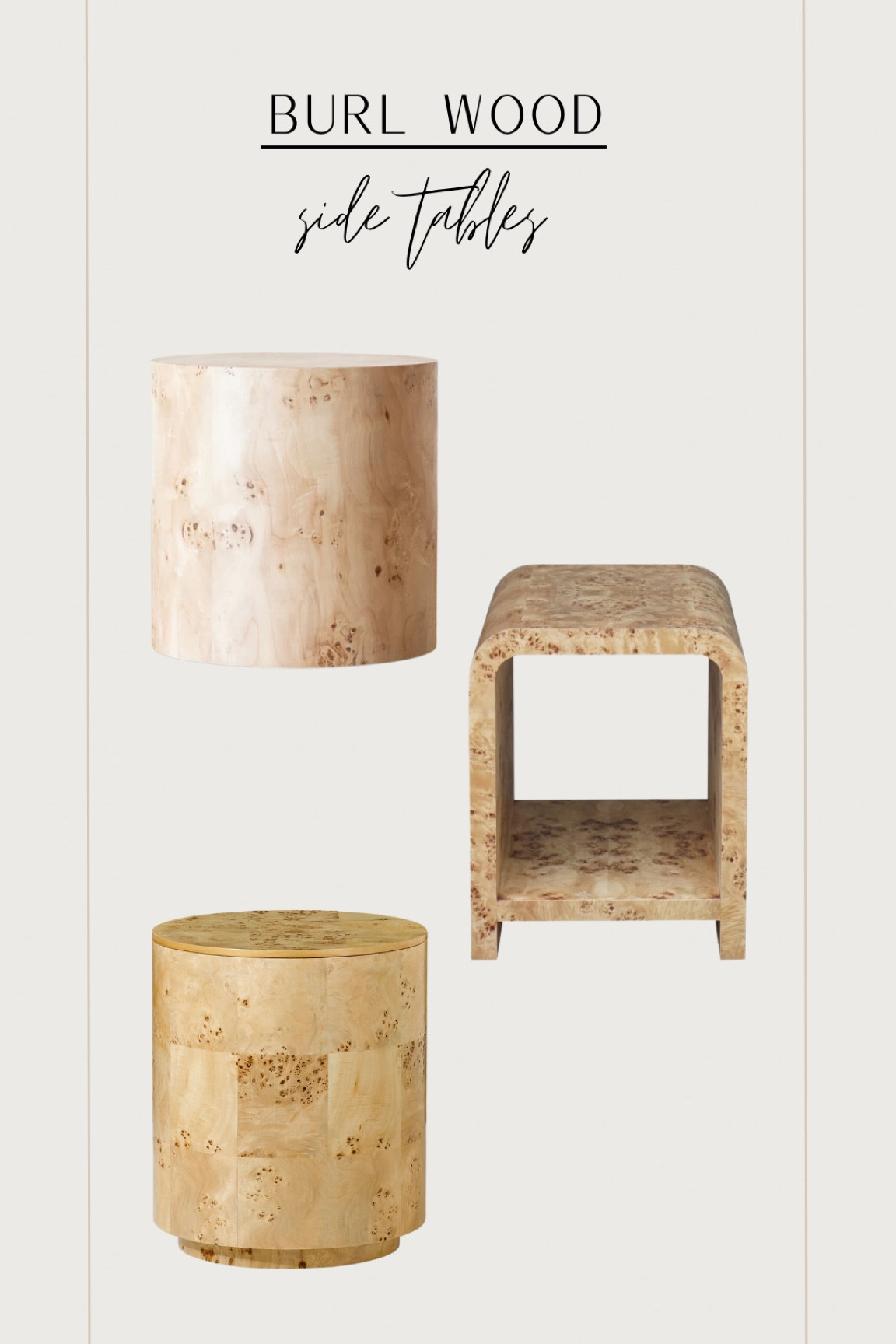 I rounded up a few burl wood side tables at every budget! 



#LTKhome