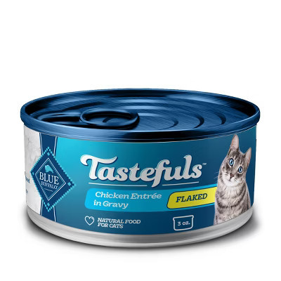 Blue Buffalo Tastefuls Adult Cat Chicken Entree in Gravy Flaked Wet Cat Food - 3oz | Target