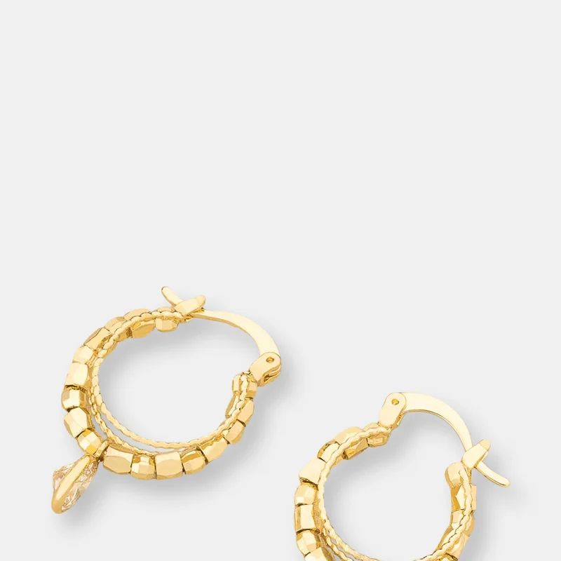 Ettika Boho Golden 18k Gold Plated Hoop Earrings - Gold - ONE SIZE ONLY | Verishop