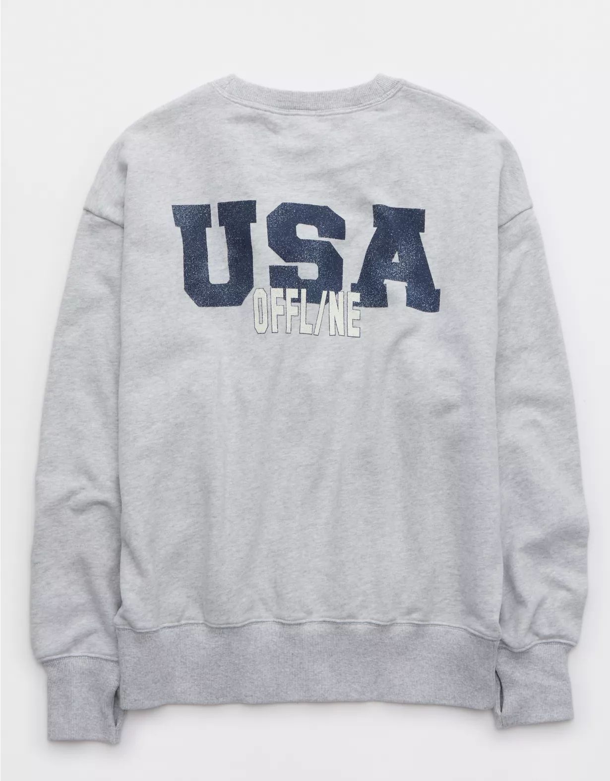 OFFLINE By Aerie Throw-Back Oversized Fleece Crew | American Eagle Outfitters (US & CA)
