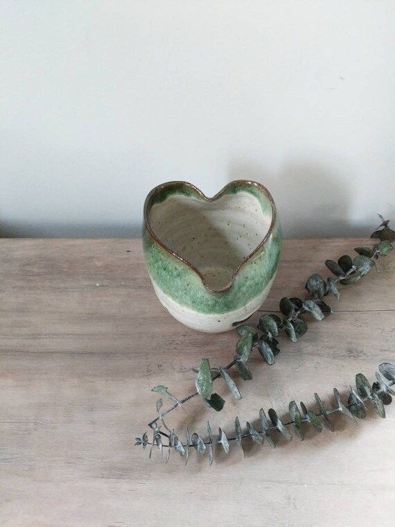 Pitcher Heart Shaped Ceramic Creamer Milk Jug  Handmade | Etsy | Etsy (US)
