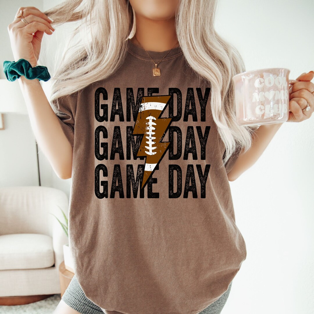 Game Day Football Shirt, Football Mom Shirt, Football Tee, Football Mama Shirt, Comfort Colors® ... | Etsy (US)