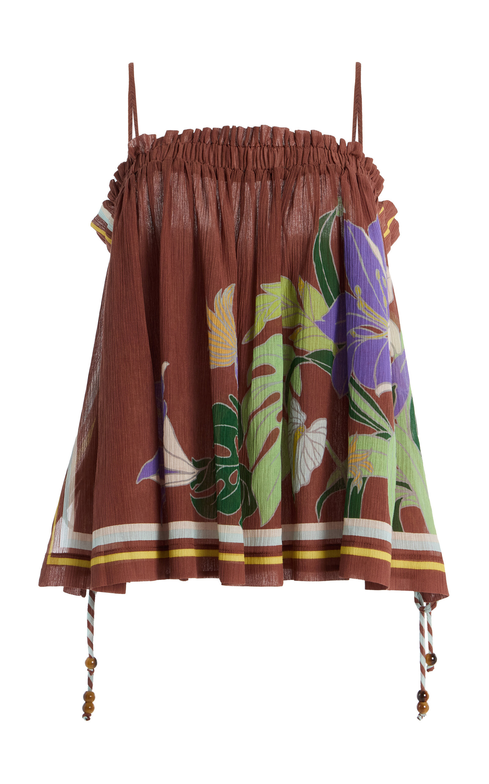 Alfie Ruched Cotton-Silk Top | Moda Operandi (Global)