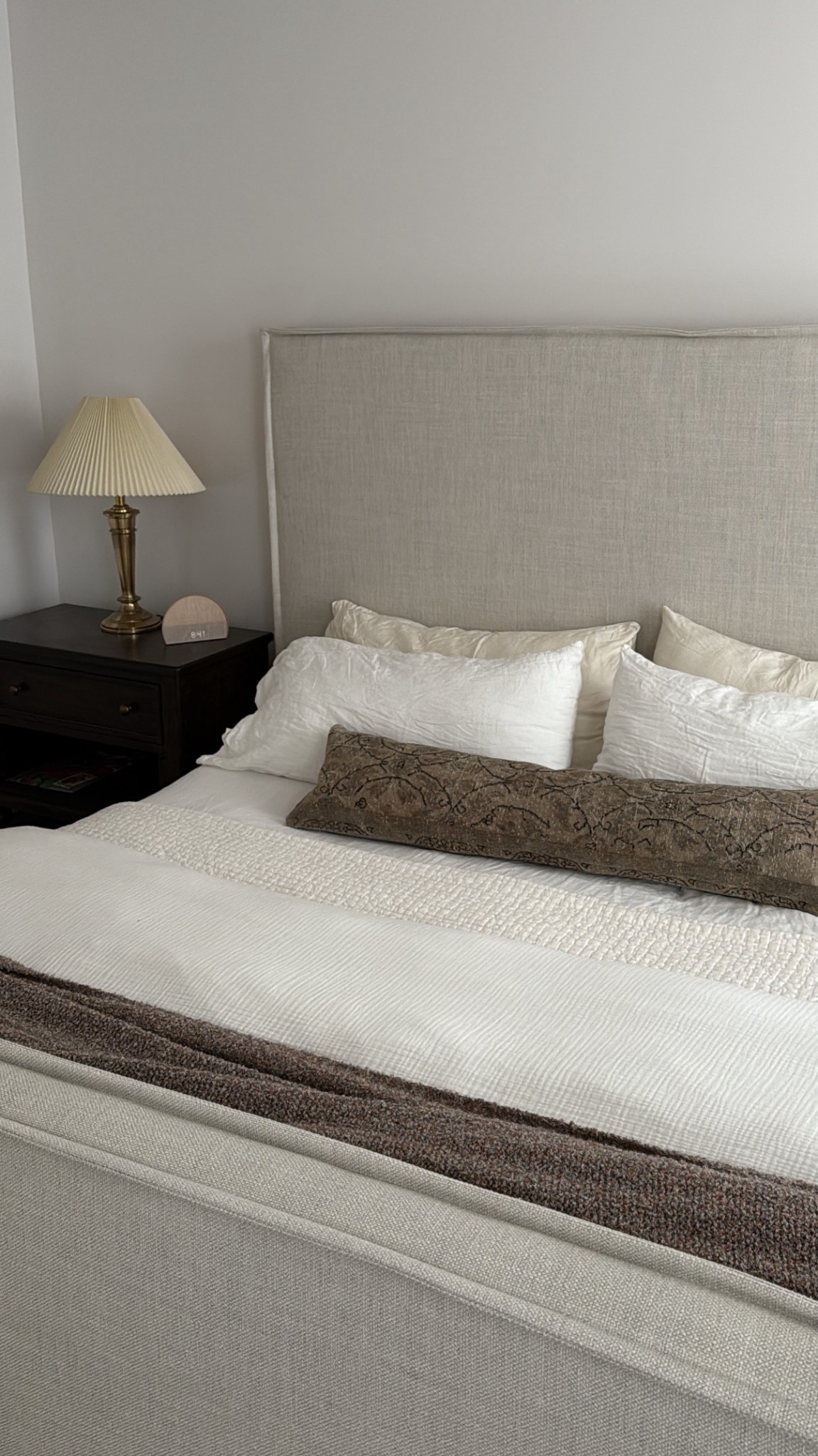 8/4/25 Master bedroom details 🤍 Linking our cozy bedding from Quince + Pottery Barn, our bed frame from Birch Lane (via Wayfair), Pottery Barn nightstands, our rug from Rugs USA, and our bamboo pillowcases from Cozy Earth. All the layers that make this space feel calm + inviting ✨

#LTKHome