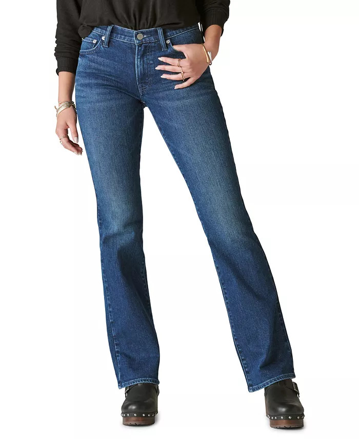 Lucky Brand Women's Sweet Mid Rise Boot Denim Pants - Macy's | Macy's
