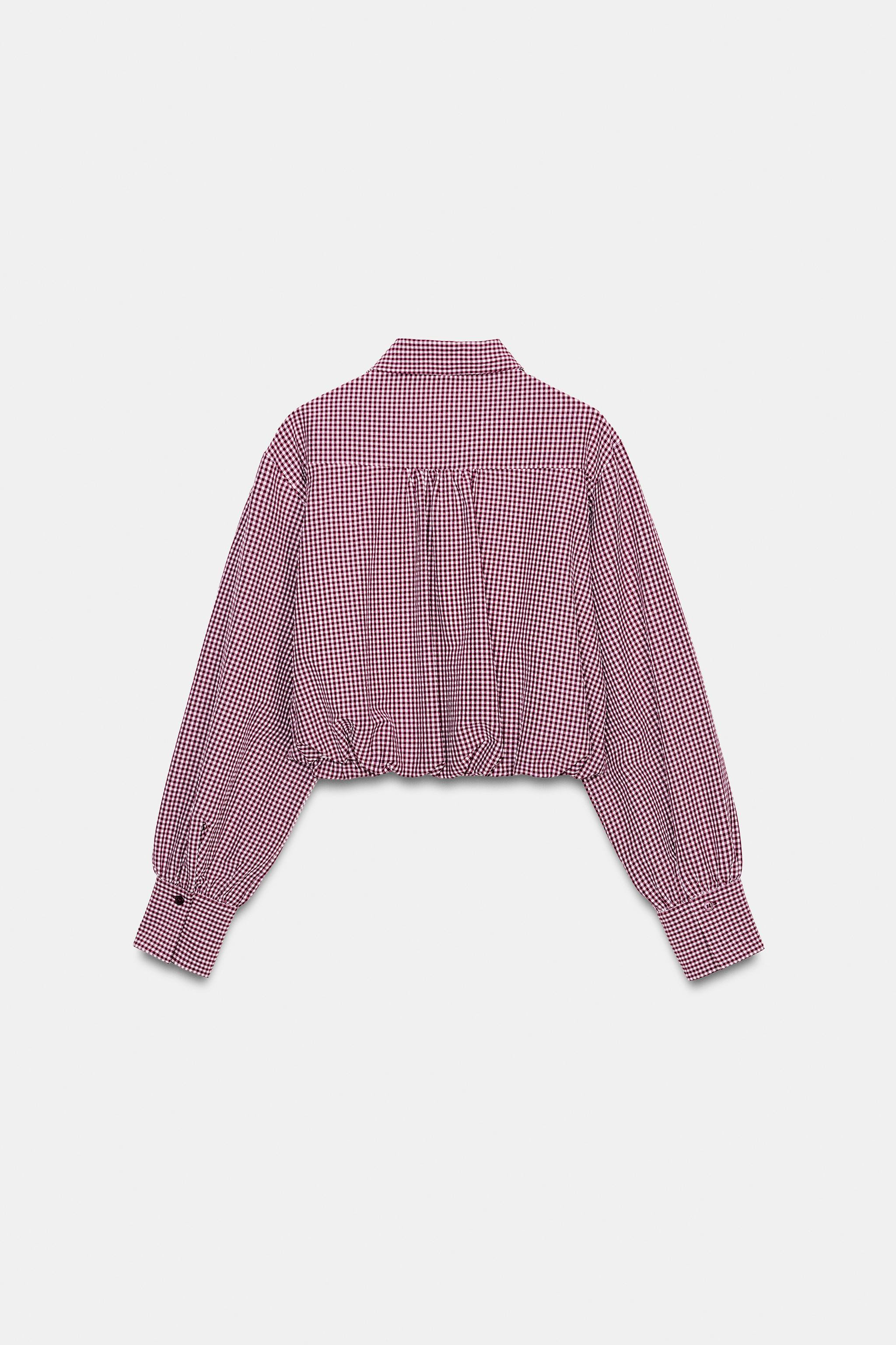 CHEMISE BALLON \u00c0 CARREAUX VICHY | Zara FR