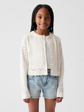 Kids Pointelle Sweater | Gap (US)