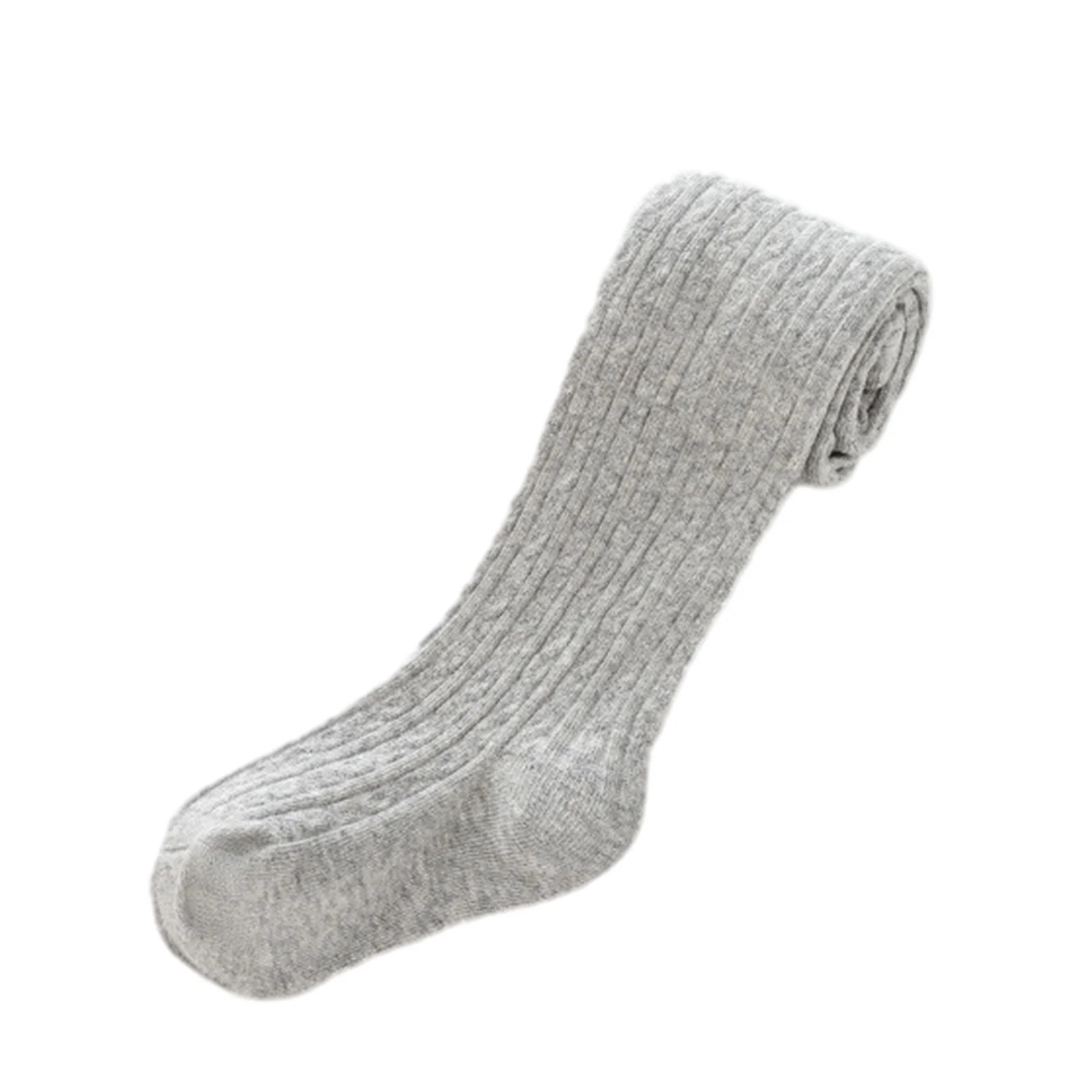 Xfvqtps Children Pantyhose Knitted Solid Color Simplicity Comfortable Breathable Soft Warm Cotton Tights for 1-8 Years Gray - Walmart.com | Walmart (US)
