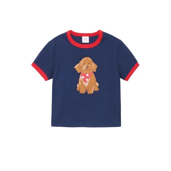 Way to Celebrate Toddler Patriotic Americana Americana Short Sleeve Tee, Sizes 12M-5T | Walmart (US)