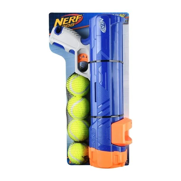 Nerf Dog 16” Tennis Ball Blaster Dog Toy with 4 Balls - Walmart.com | Walmart (US)