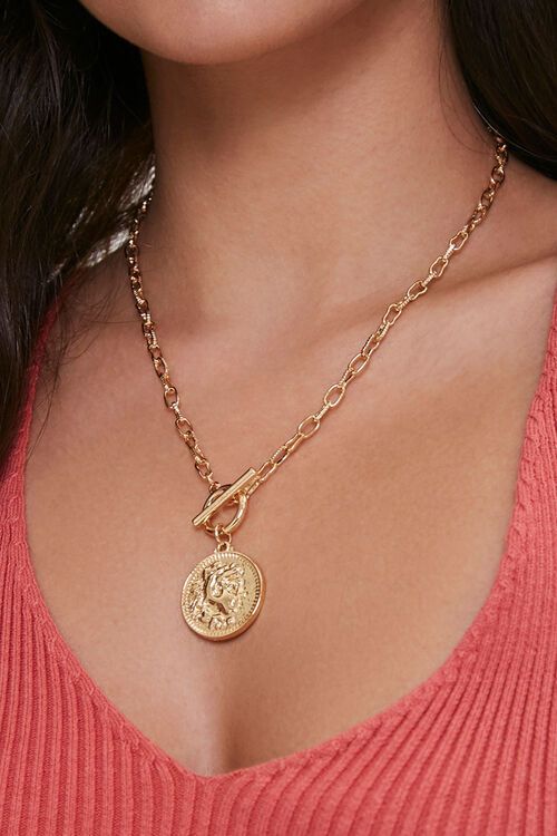 Ancient Coin Pendant Necklace | Forever 21 (US)