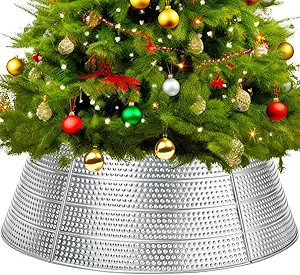 Brightown Metal Christmas Tree Collar, 28" Diameter Christmas Tree Collar Skirt Base Stand Protec... | Amazon (US)