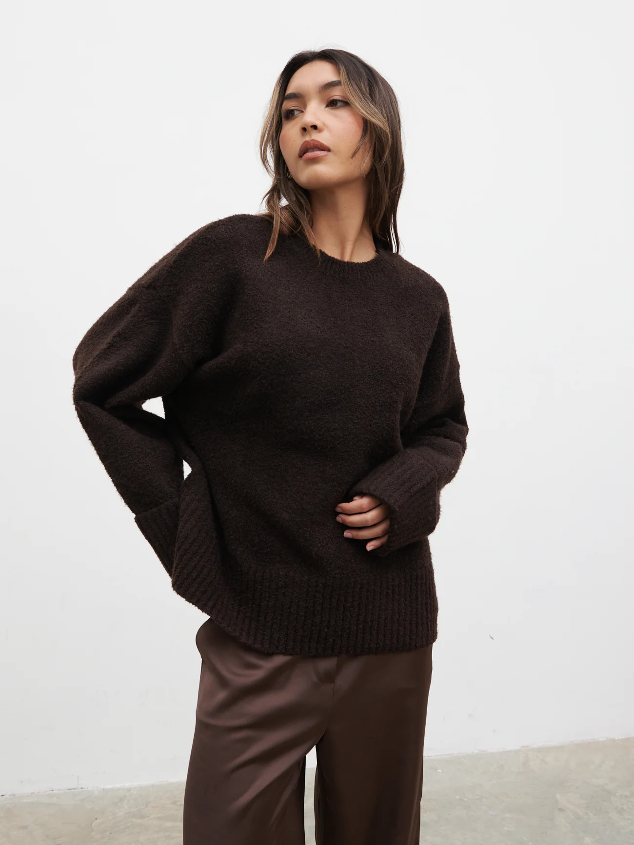 Camille Oversized Borg Jumper | Pretty Lavish (UK)