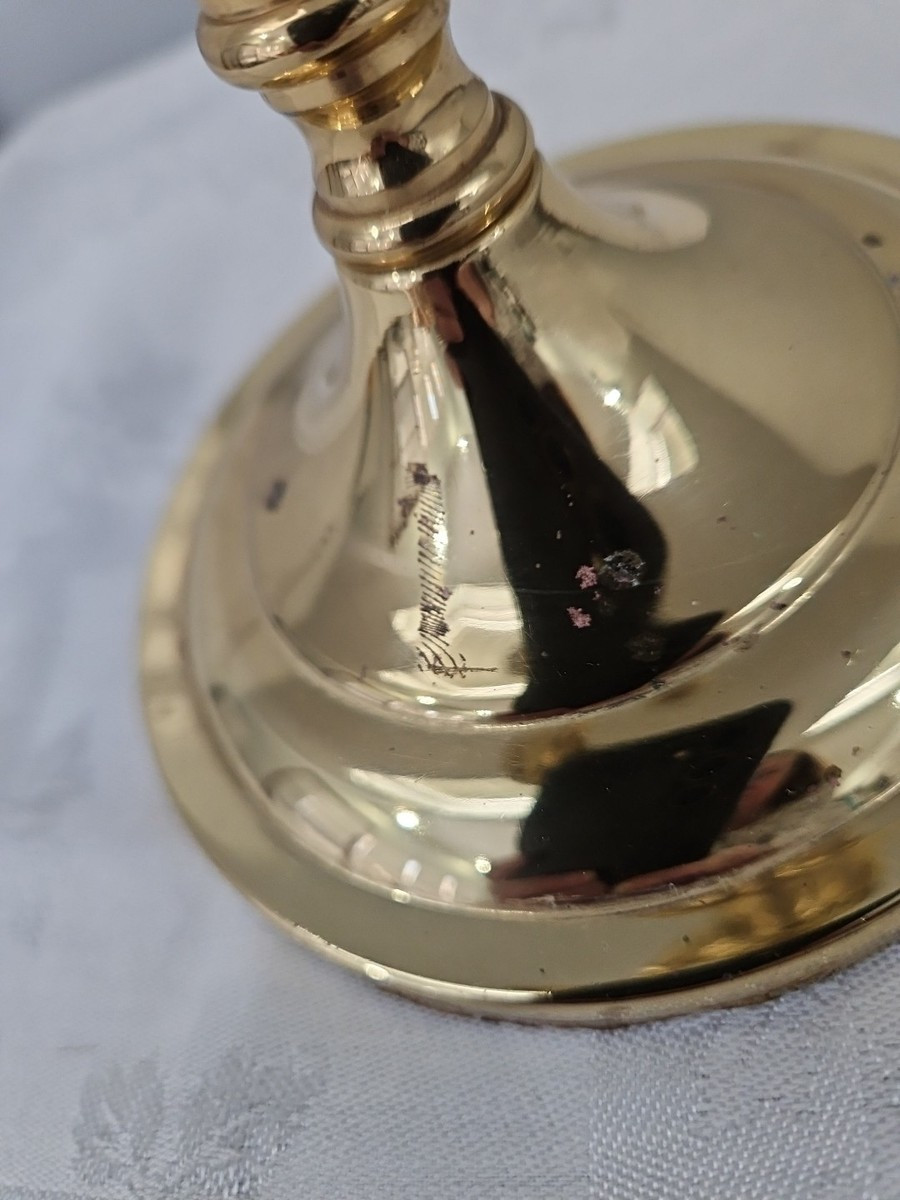 Vintage Baldwin Solid Brass 3 Candle Holder Candelabra 11" • Made in USA | eBay | eBay US