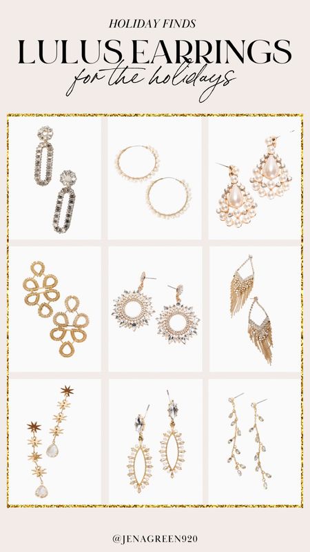 Lulus Earrings | Holiday Earrings | NYE Earrings | Fun Earrings 

#LTKHoliday #LTKSeasonal #LTKstyletip