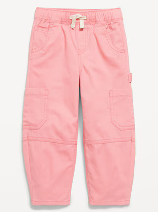 Pull-On Baggy Barrel-Leg Cargo Pants for Toddler Girls | Old Navy (US)