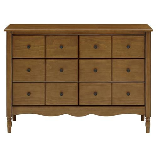 Namesake Liberty Modern Natural Walnut Pine Wood 6 Drawer Assembled Dresser | Kathy Kuo Home