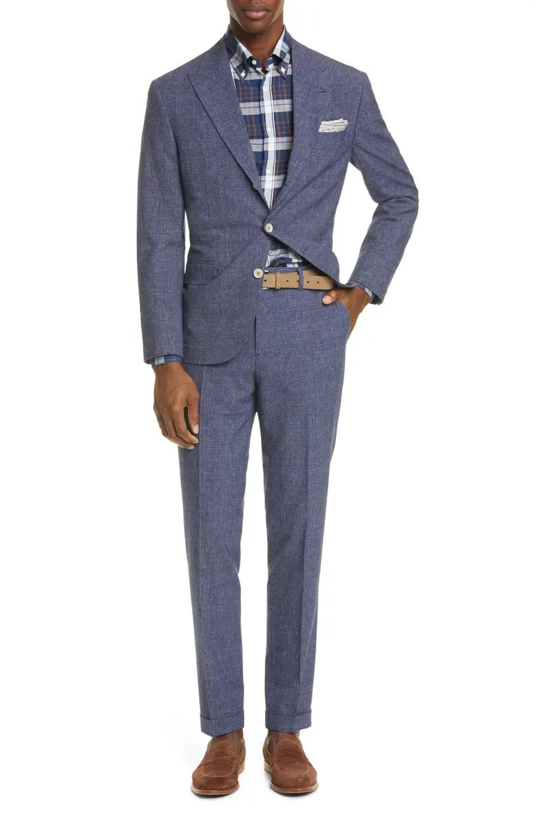 Glen Plaid Wool & Linen Suit | Nordstrom