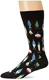 Hot Sox Men's Fashion Pattern Slack Crew Socks | Amazon (US)