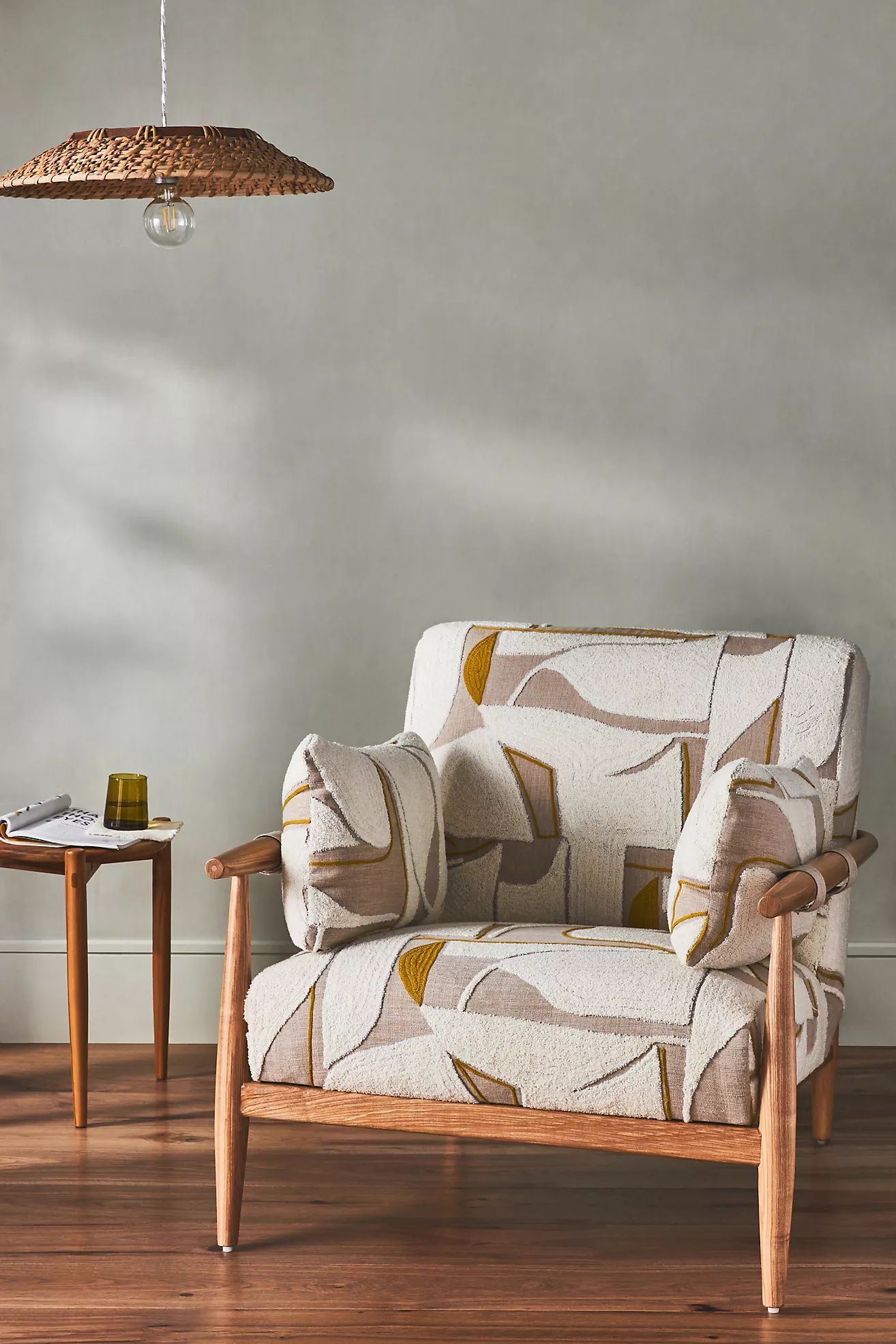 Linen Embroidered Kershaw Chair | Anthropologie (US)