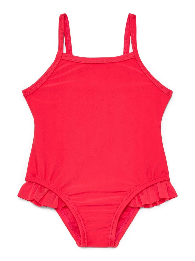 Wonder Nation Baby and Toddler Girl One- Piece Swimsuit, Sizes 12M-5T | Walmart (US)