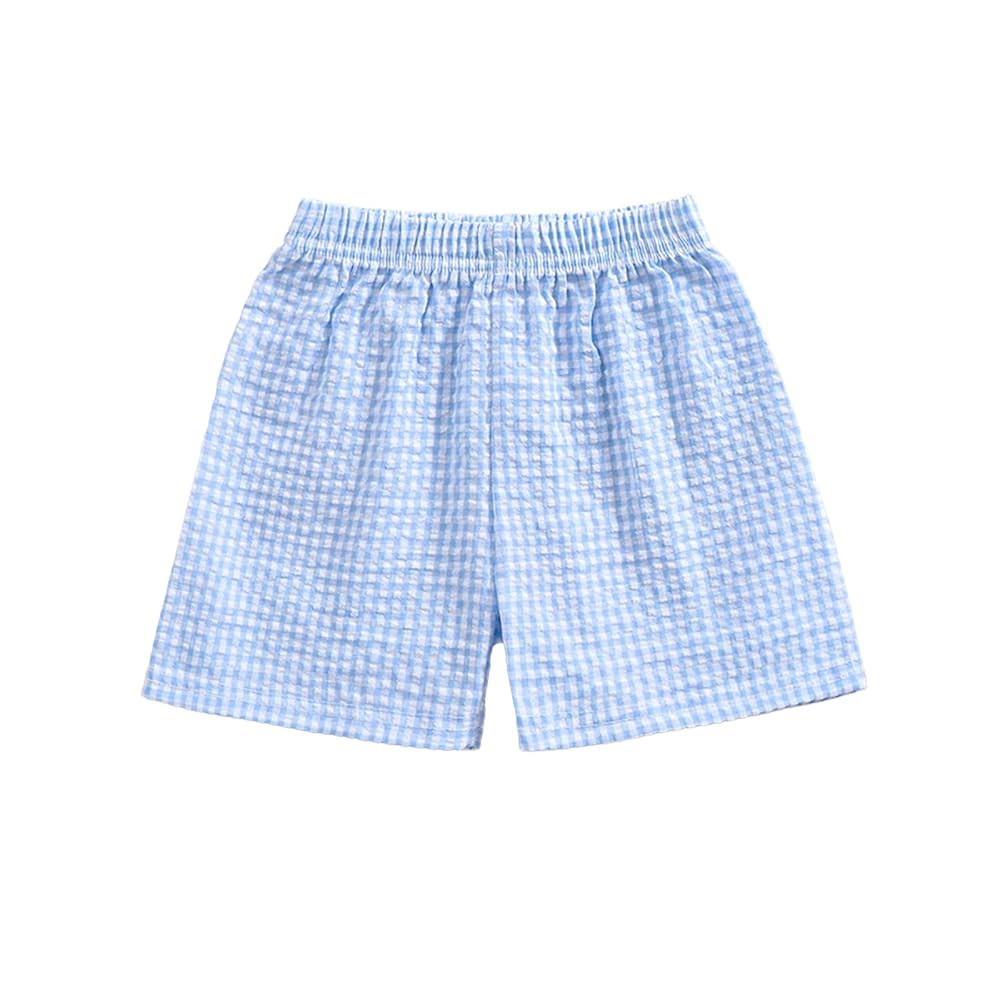 Karuedoo Toddler Baby Boy Girl Shorts Gingham Plaid/Seersucker Shorts Summer Casual Elastic Waist... | Amazon (US)