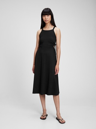 Modern Side Tie Cutout Midi Dress | Gap (US)