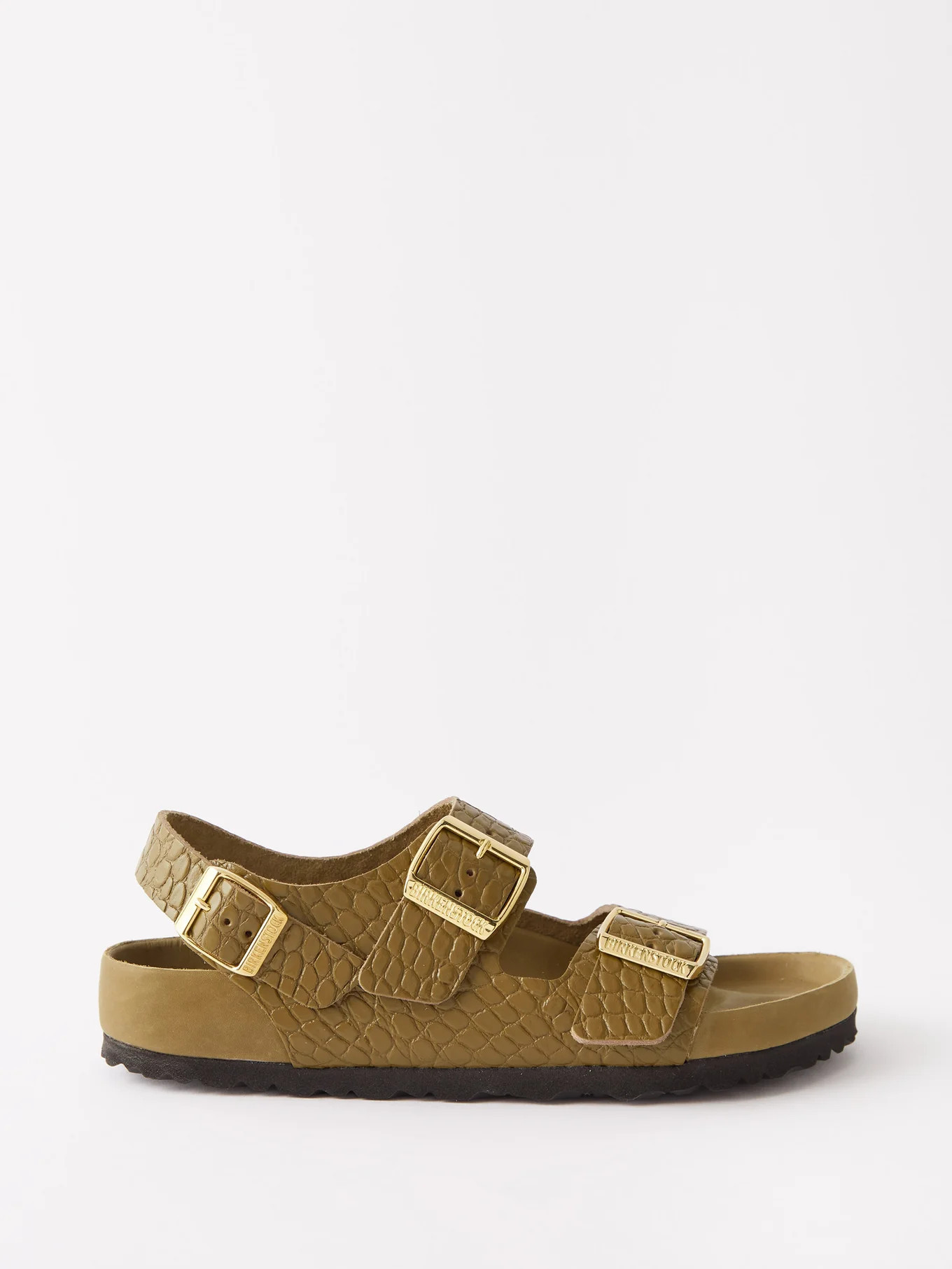 Milano crocodile-effect leather sandals | Matches (UK)