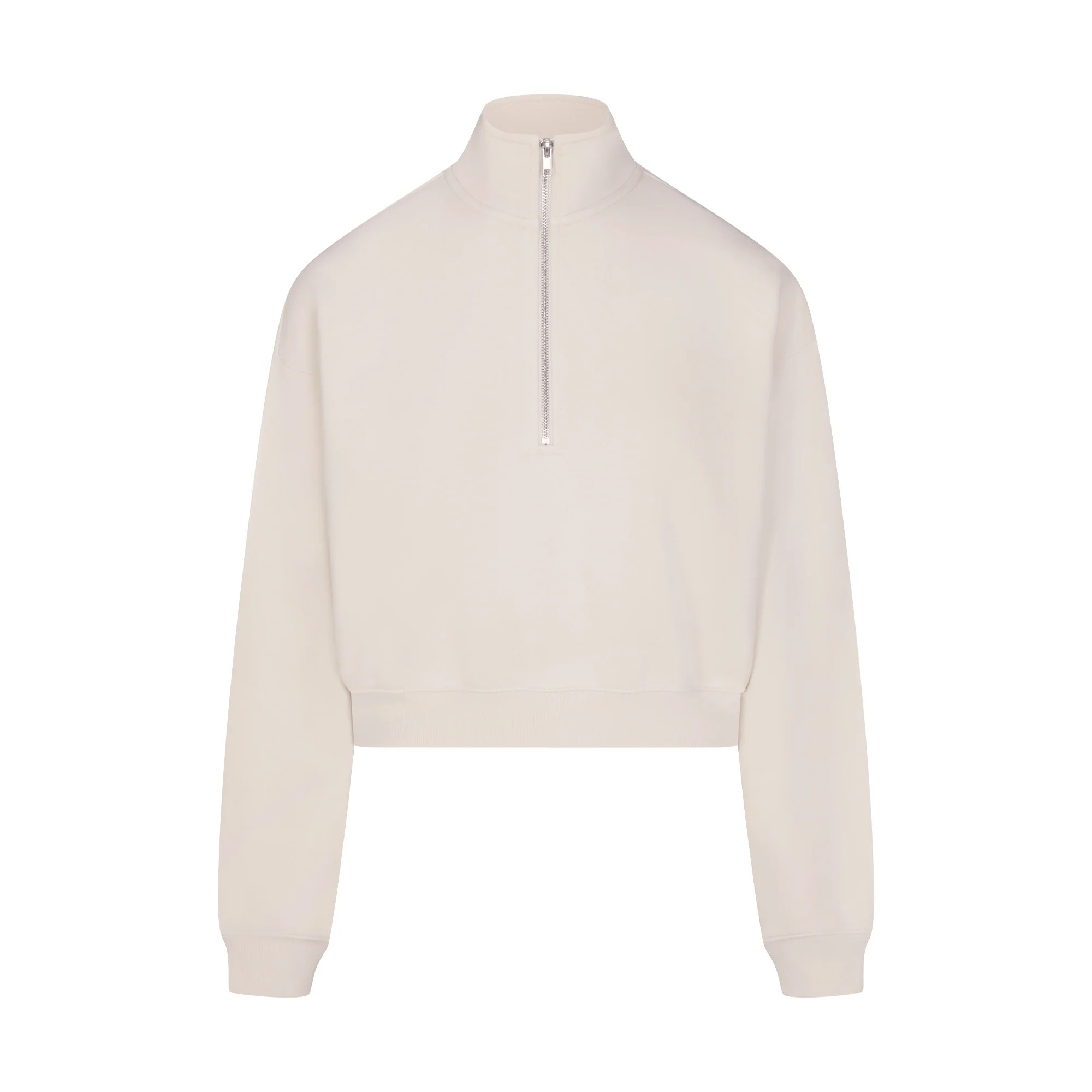 DRAPEY FRENCH TERRY HALF ZIP | BUFF | SKIMS | SKIMS (US)