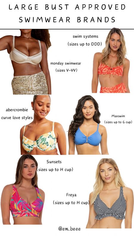 It is SO hard and can be SO frustrating to find cute swimwear for large cup sizes! Don’t worry—- I’ve been on the hunt for years! These are some of my tried and true favorites.

Large bust approved swimwear
Bikinis for large bust
Cup size swimwear 
Swimsuit
Bikinis
Resortwear
Vacation


#LTKtravel #LTKSeasonal #LTKswim