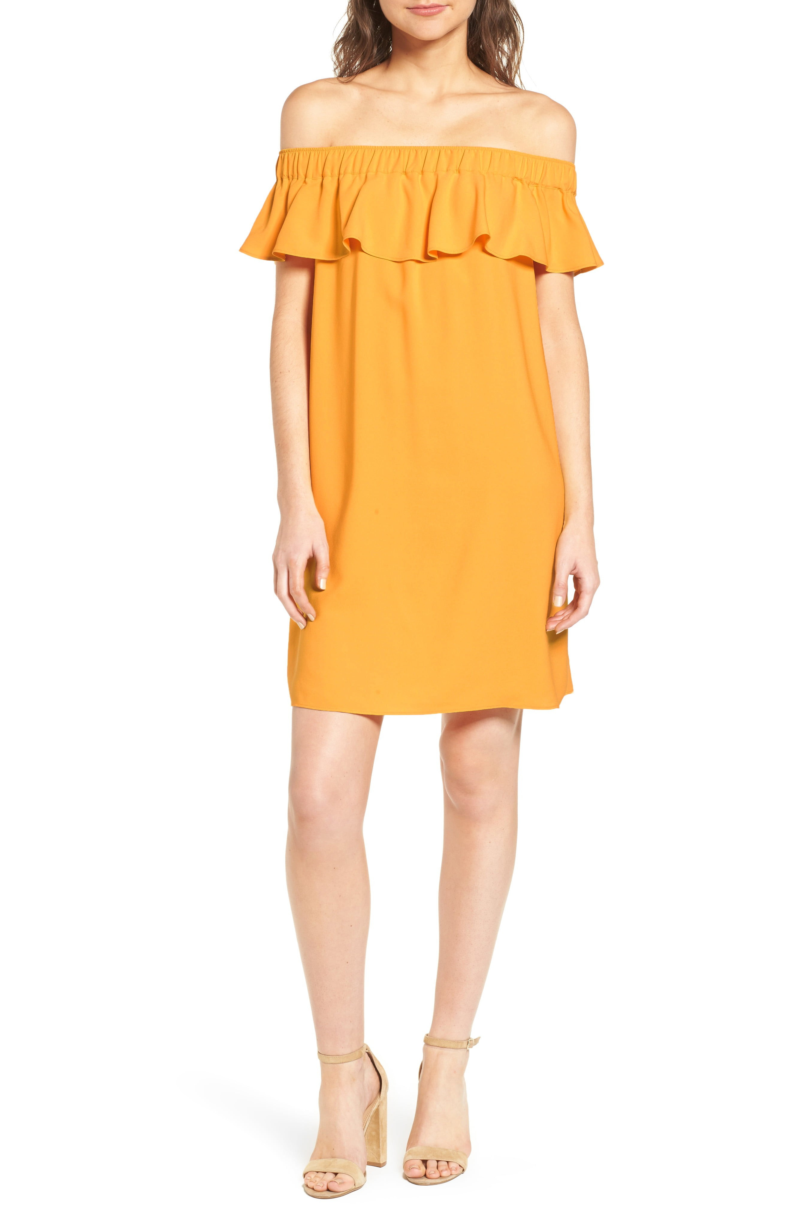 Off the Shoulder Crepe Dress | Nordstrom